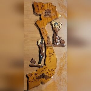 Vintage Wooden Sculpture Of Vietnam